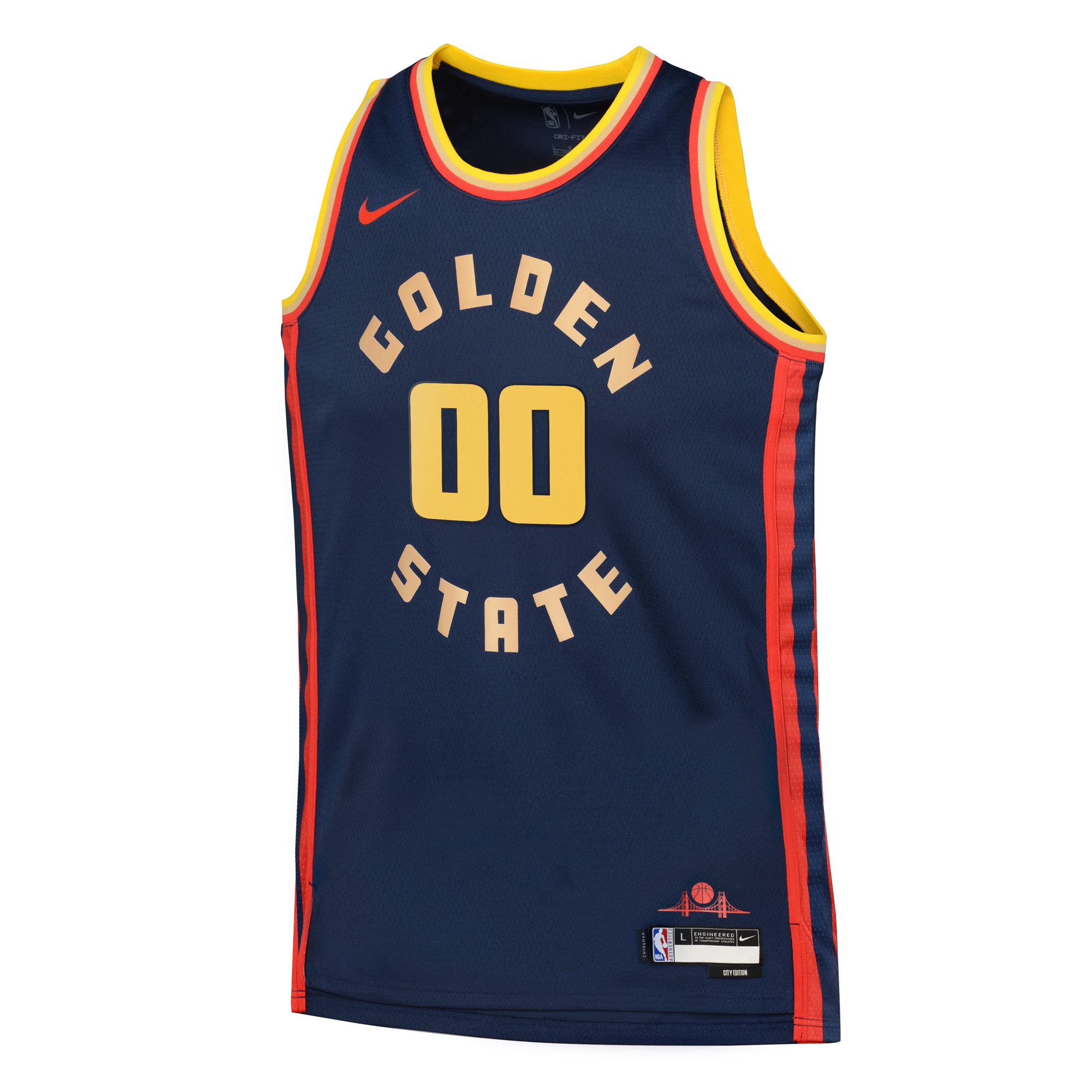 Alternative view of Golden State Warriors City Edition Swingman Jersey 2024 - Custom - Youth - JS716 