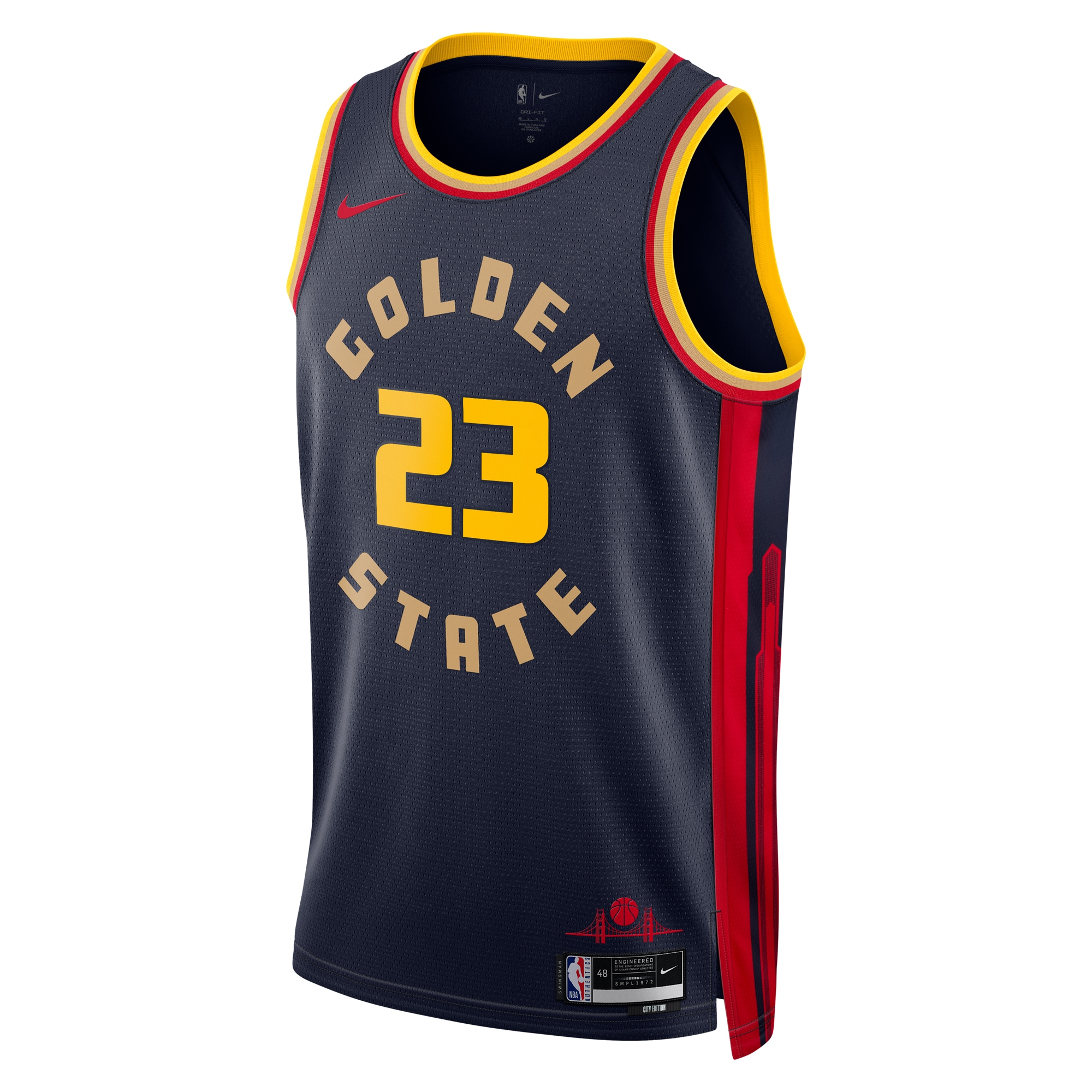 Alternative view of Golden State Warriors City Edition Swingman Jersey 2024 - Navy - Draymond Green - Unisex - JS191 