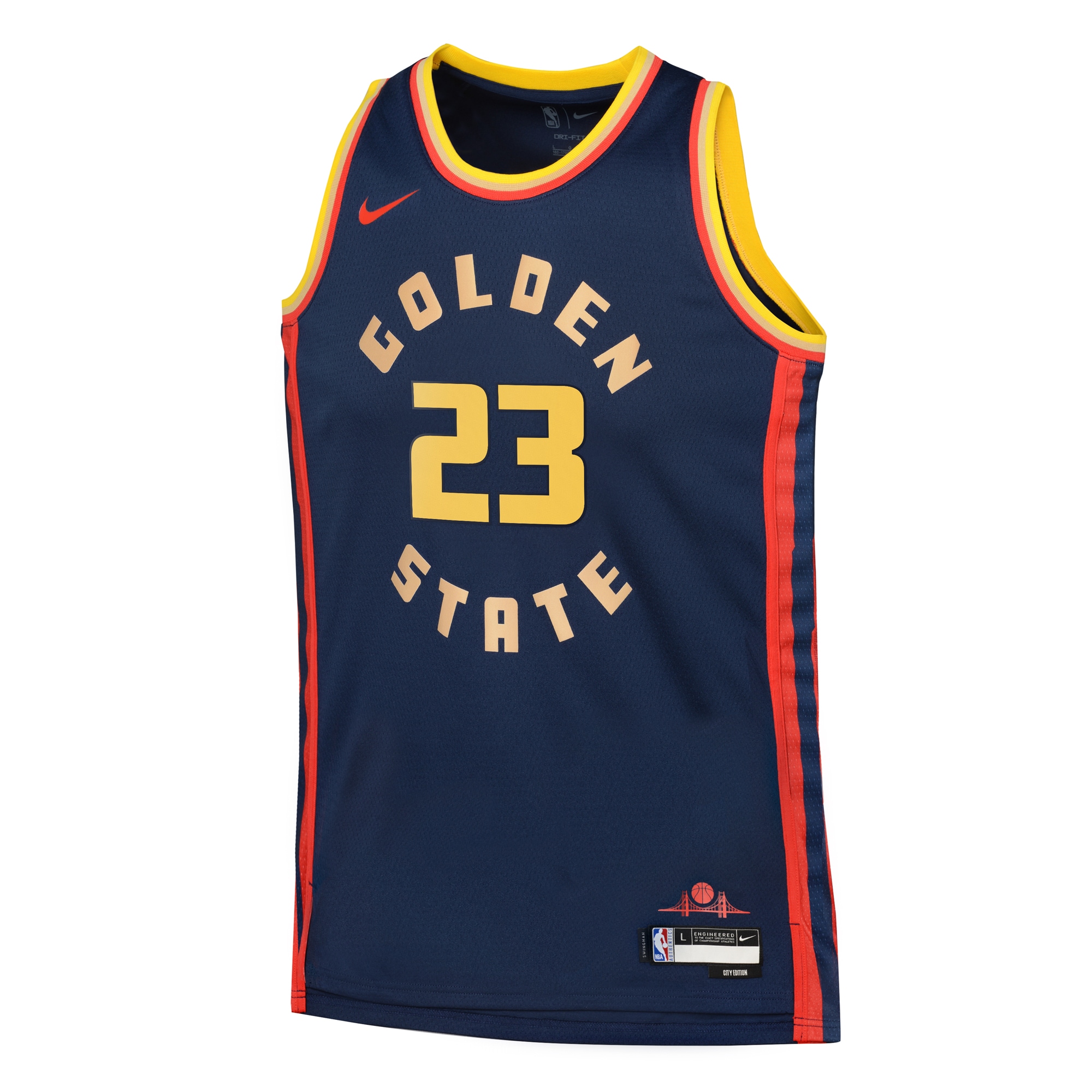 Alternative view of Golden State Warriors City Edition Swingman Jersey 2024 - Navy - Draymond Green - Youth - JS794 