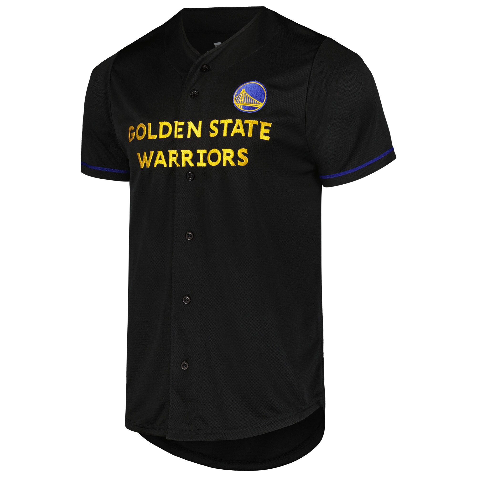Alternative view of Golden State Warriors Fanatics Pop Baseball Jersey - Black