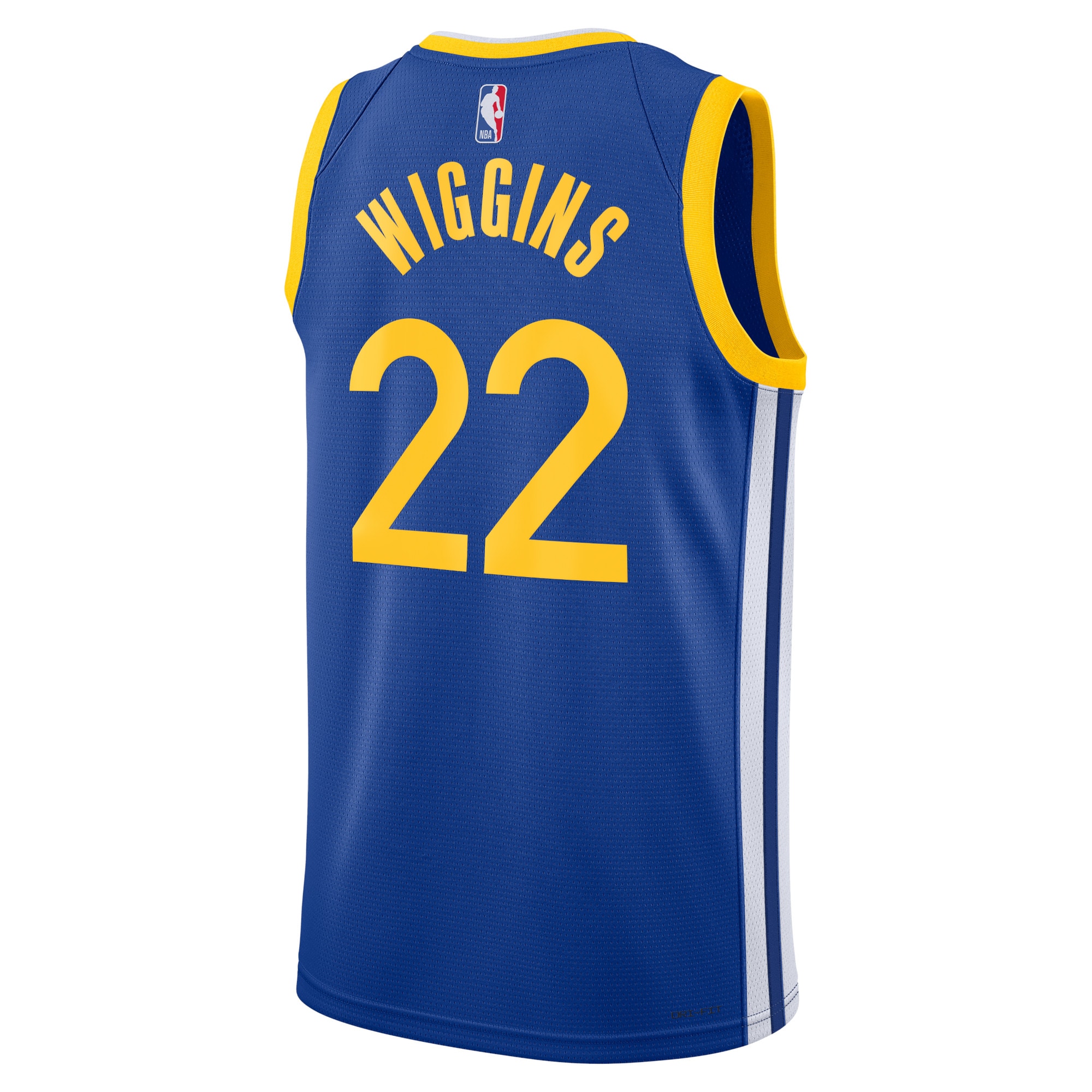Alternative view of Golden State Warriors Icon Edition Swingman Jersey - Royal - Andrew Wiggins - Unisex - JS858 