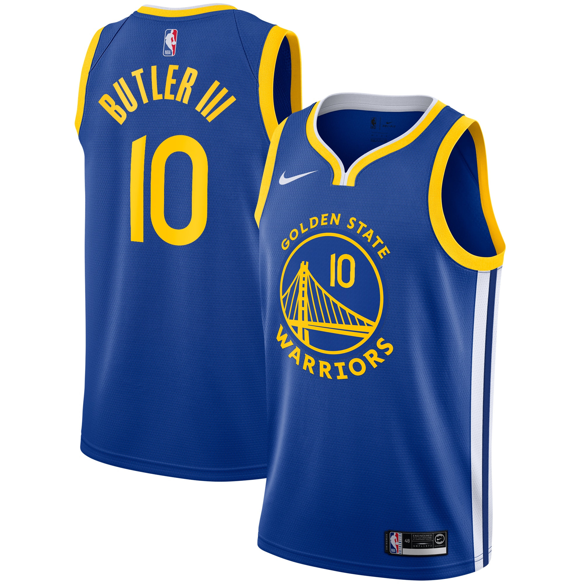 Golden State Warriors Icon Edition Swingman Jersey - Royal - Jimmy Butler III - Youth - JS302 