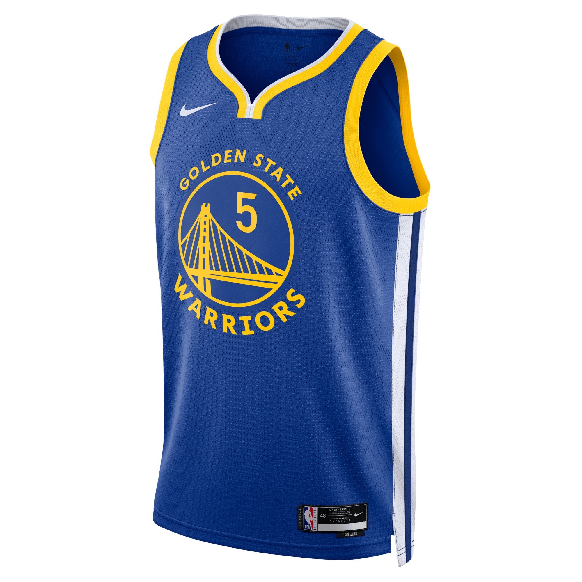 Golden State Warriors Icon Edition Swingman Jersey - Royal - Kevon Looney - Unisex - JS908 