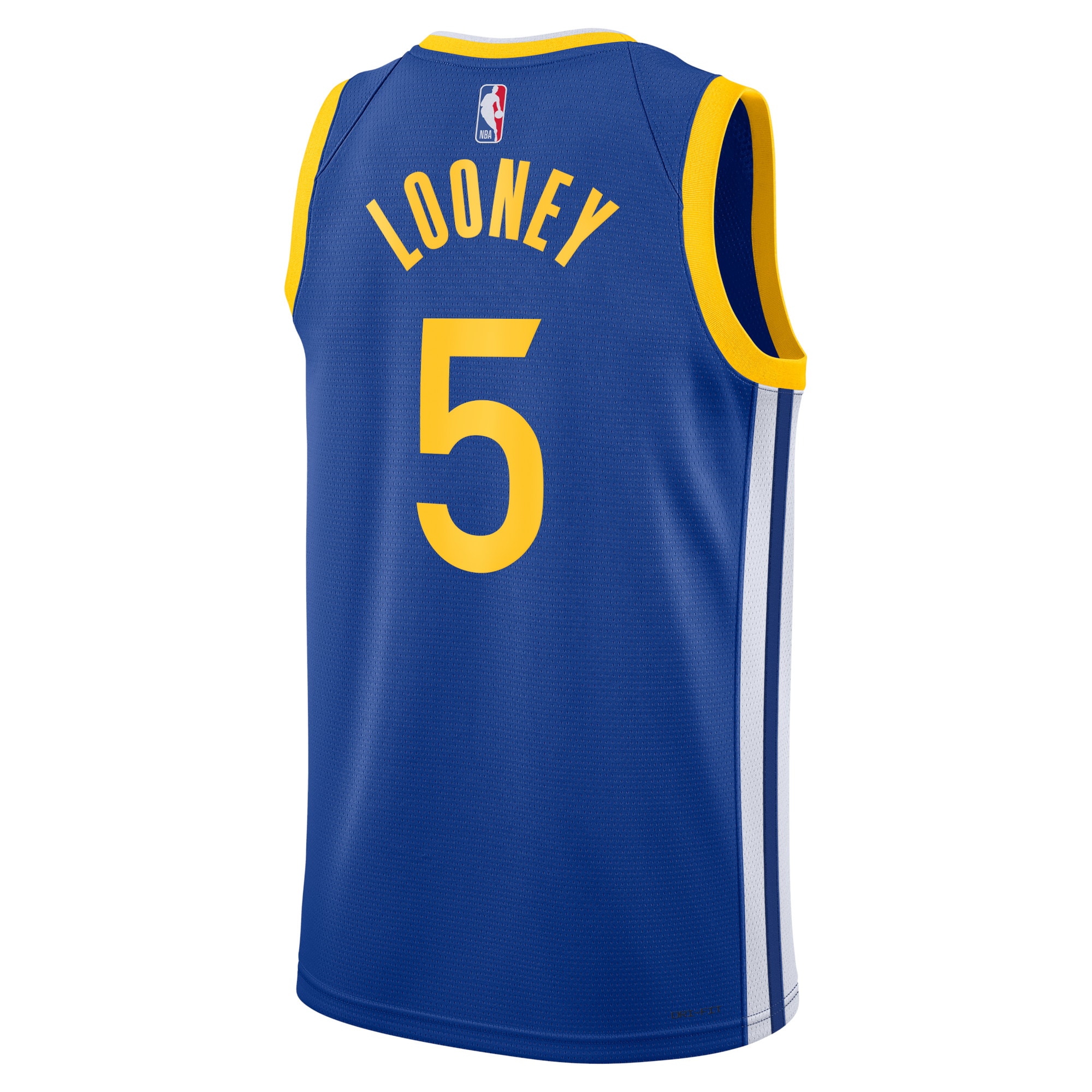 Alternative view of Golden State Warriors Icon Edition Swingman Jersey - Royal - Kevon Looney - Unisex - JS908 