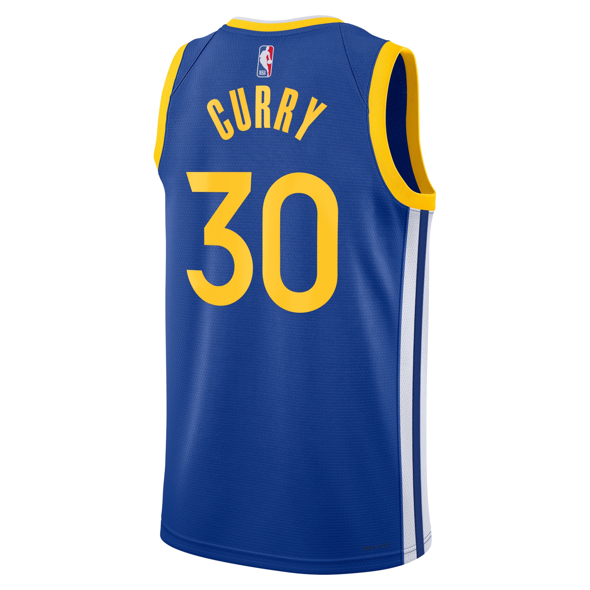 Alternative view of Golden State Warriors Icon Edition Swingman Jersey - Royal - Stephen Curry - Unisex - JS131 