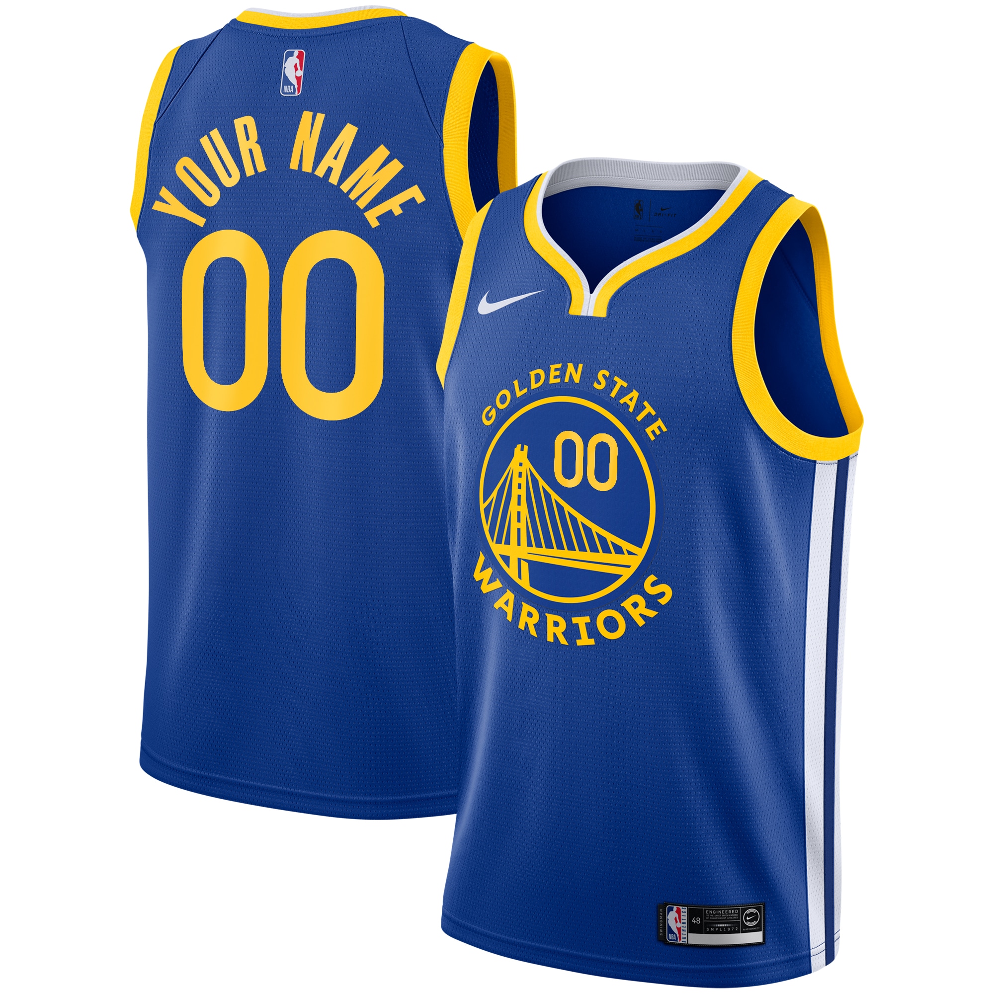 Golden State Warriors Icon Swingman Jersey - Custom - Youth - JS283 