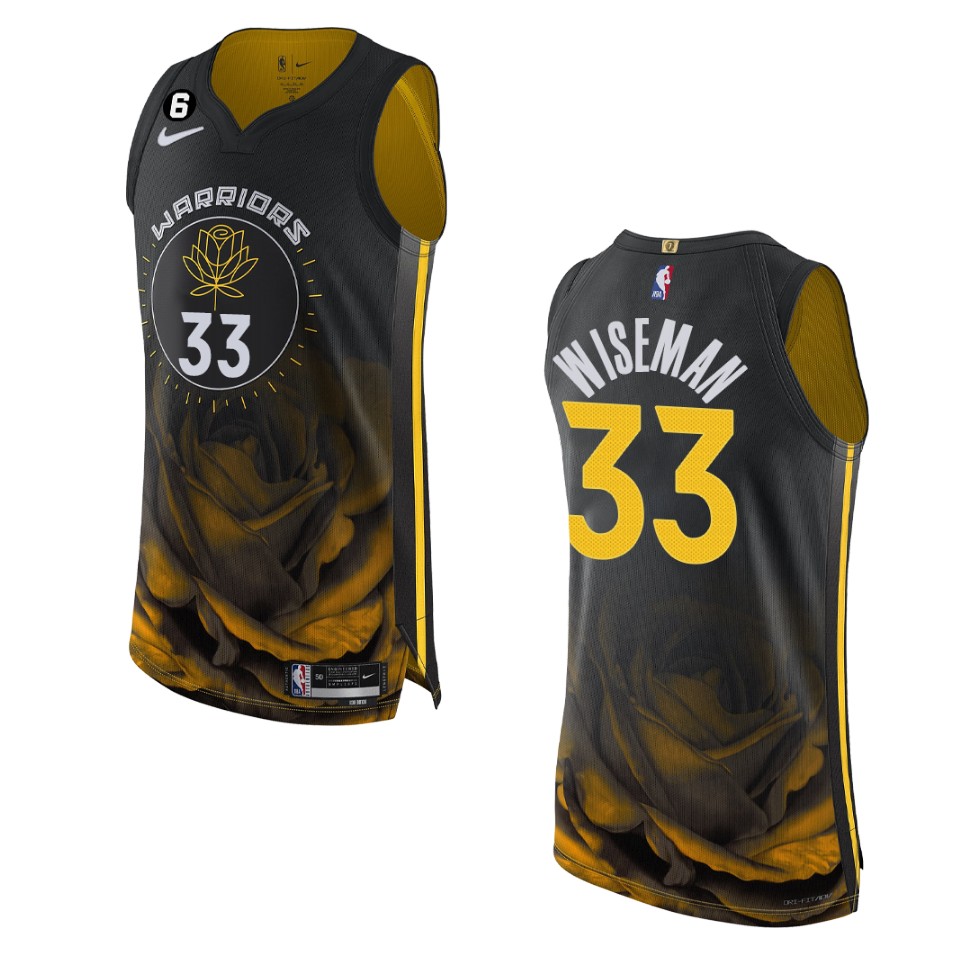 Golden State Warriors James Wiseman 2022-23 City Edition Black Jersey