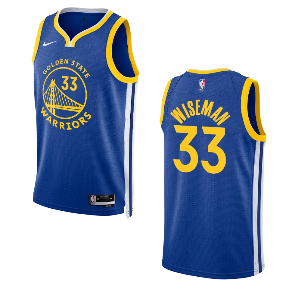 Golden State Warriors James Wiseman 2022-23 Icon Edition Royal Swingman Jersey
