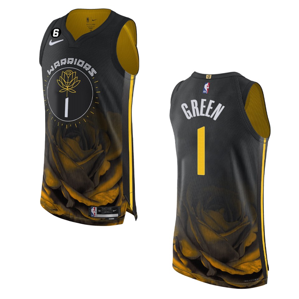 Golden State Warriors Jamychal Green 2022-23 City Edition Black Jersey