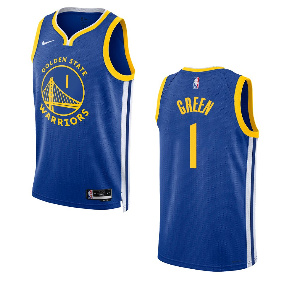 Golden State Warriors Jamychal Green 2022-23 Icon Edition Royal Swingman Jersey