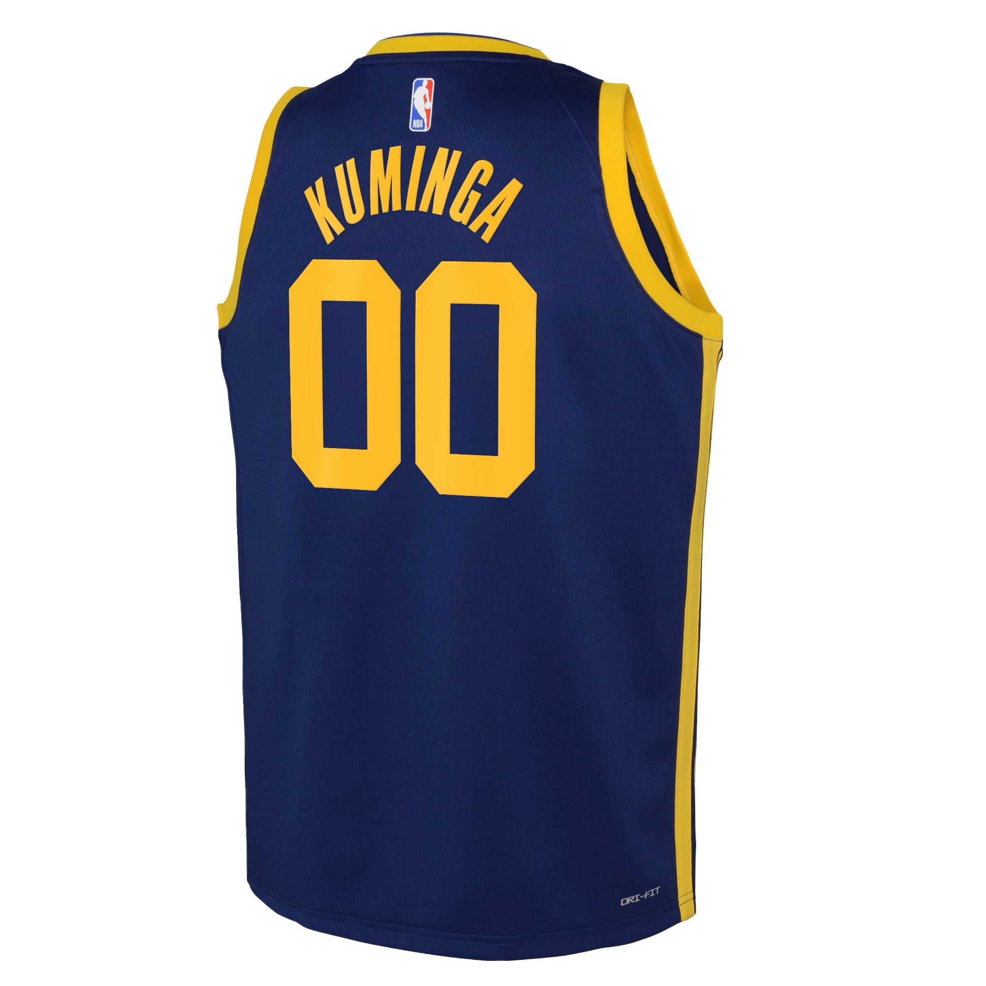 Alternative view of Golden State Warriors Jordan Statement Edition Swingman Jersey 22 - Blue - Jonathan Kuminga - Youth - JS728 