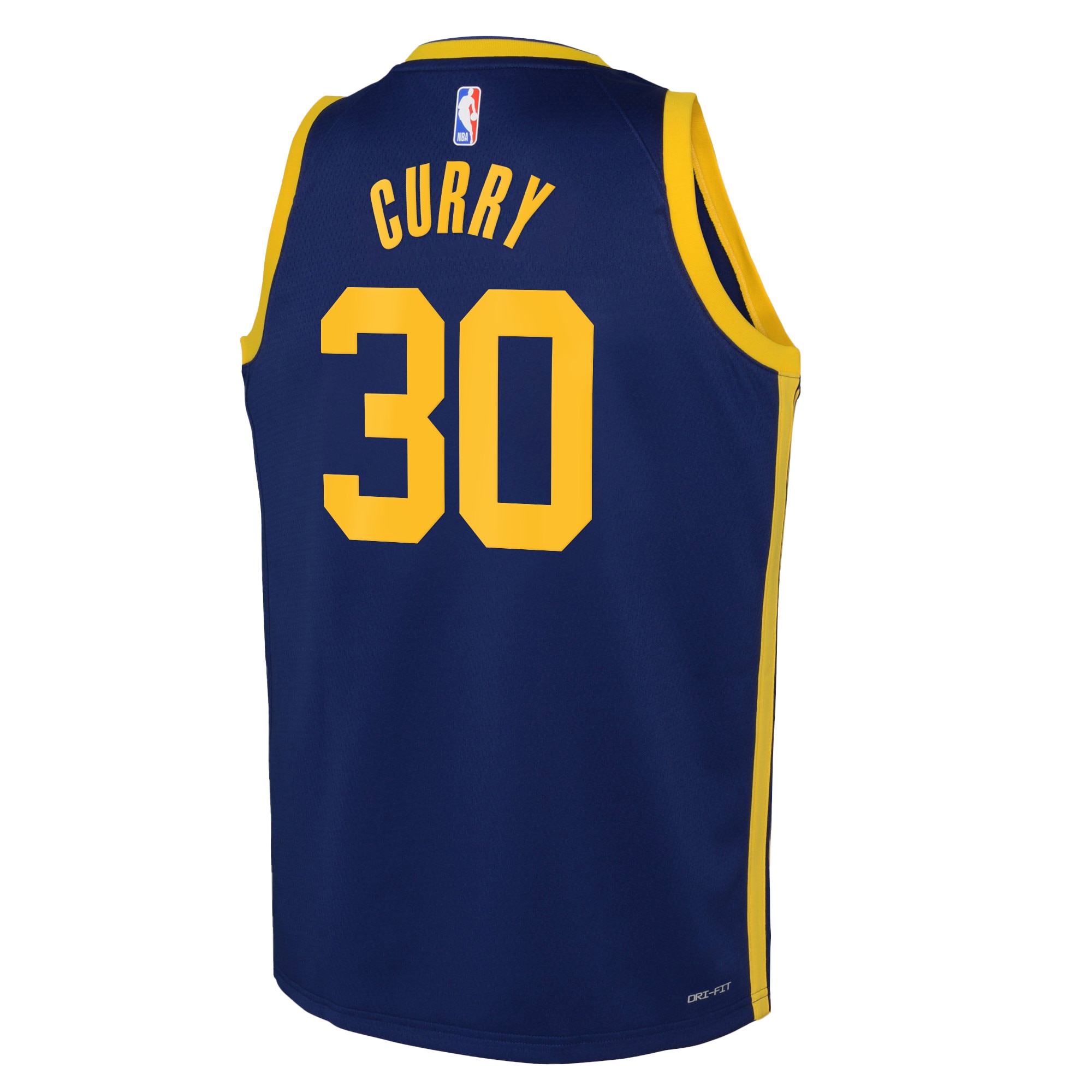 Alternative view of Golden State Warriors Jordan Statement Edition Swingman Jersey 22 - Blue - Stephen Curry - Youth - JS809 