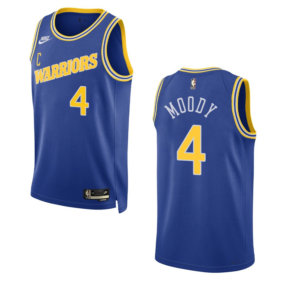 Golden State Warriors Moses Moody Royal Swingman 2022-23 Classic Edition Jersey