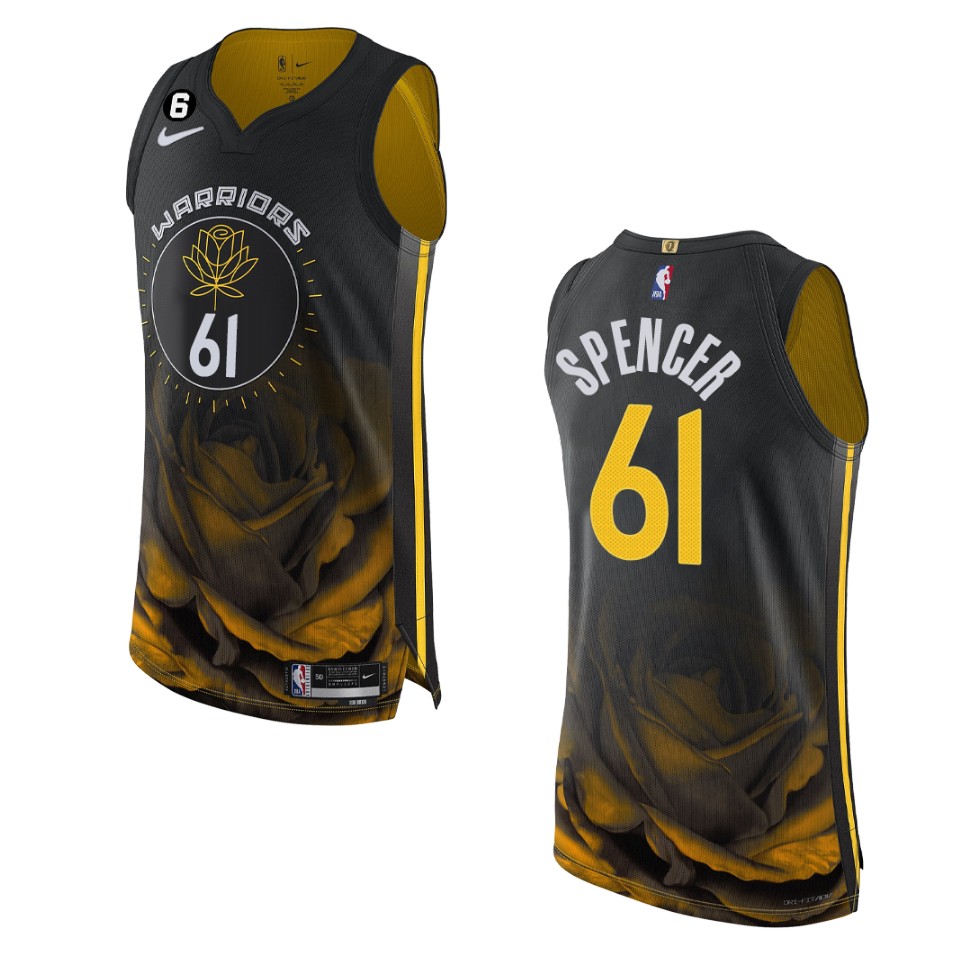 Golden State Warriors Pat Spencer 2022-23 City Edition Black Jersey