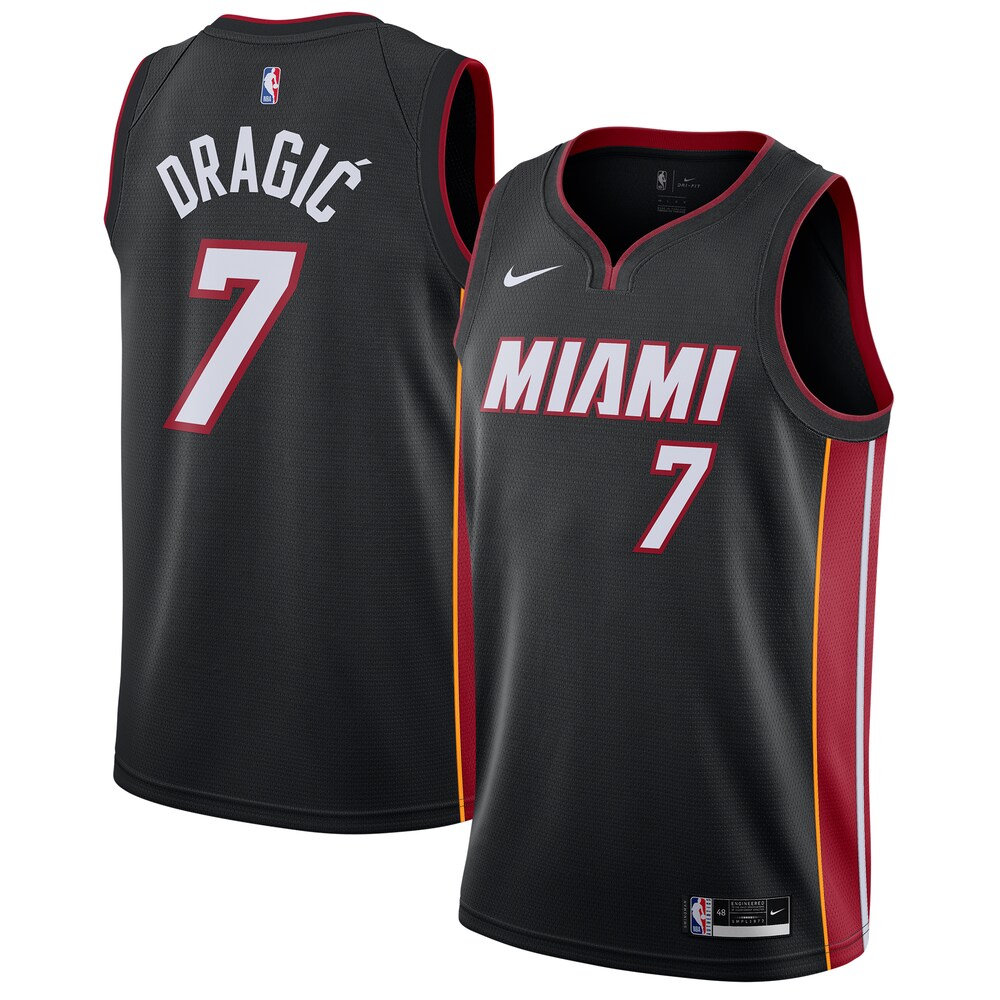 Goran Dragic Miami Heat 2020/21 Swingman Jersey Black - Icon Edition