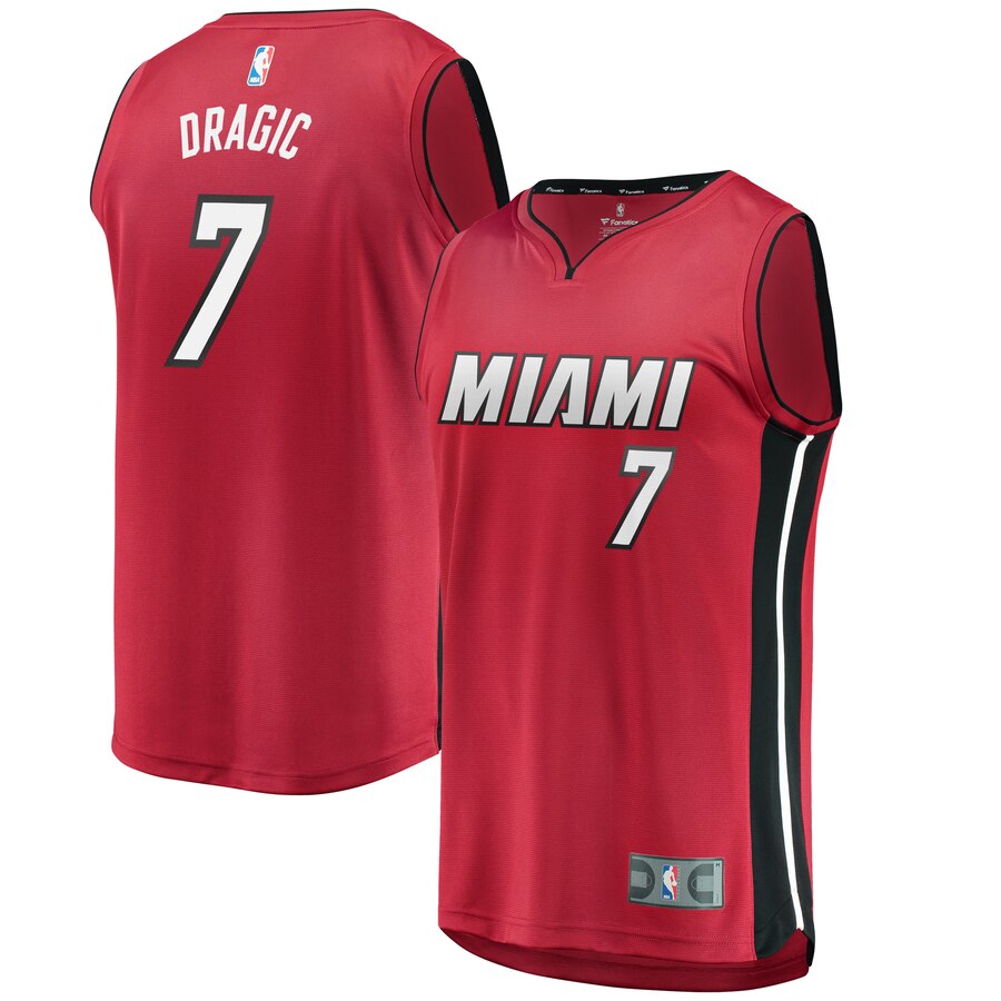 Goran Dragic Miami Heat Fanatics Branded Fast Break Replica Player Jersey - Statement Edition - Red