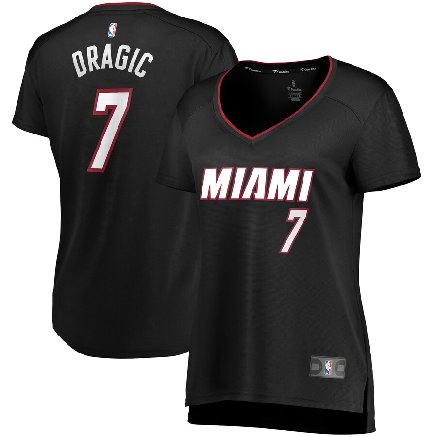 Goran Dragic Miami Heat Fanatics Branded Women's Fast Break Replica Jersey - Black - Icon Edition