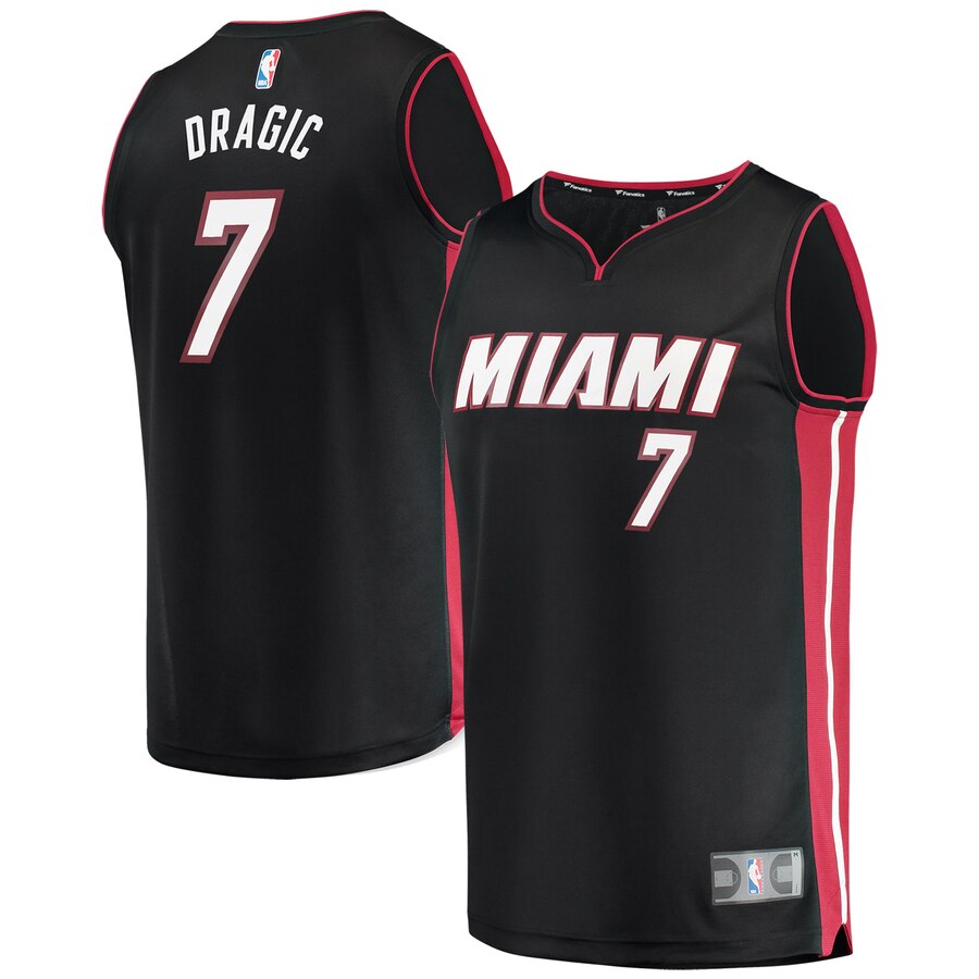 Goran Dragic Miami Heat Fanatics Branded Youth Fast Break Replica Jersey Black - Icon Edition
