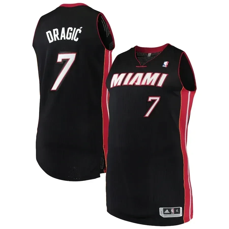 Goran Dragic Miami Heat Finished Jersey - Black - JS893 