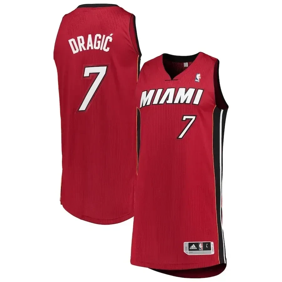 Goran Dragic Miami Heat Finished Jersey - Red - JS890 