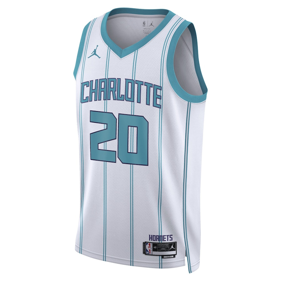 Alternative view of Gordon Hayward 20 Charlotte Hornets Unisex Swingman Jersey - Association Edition - White - JS535 