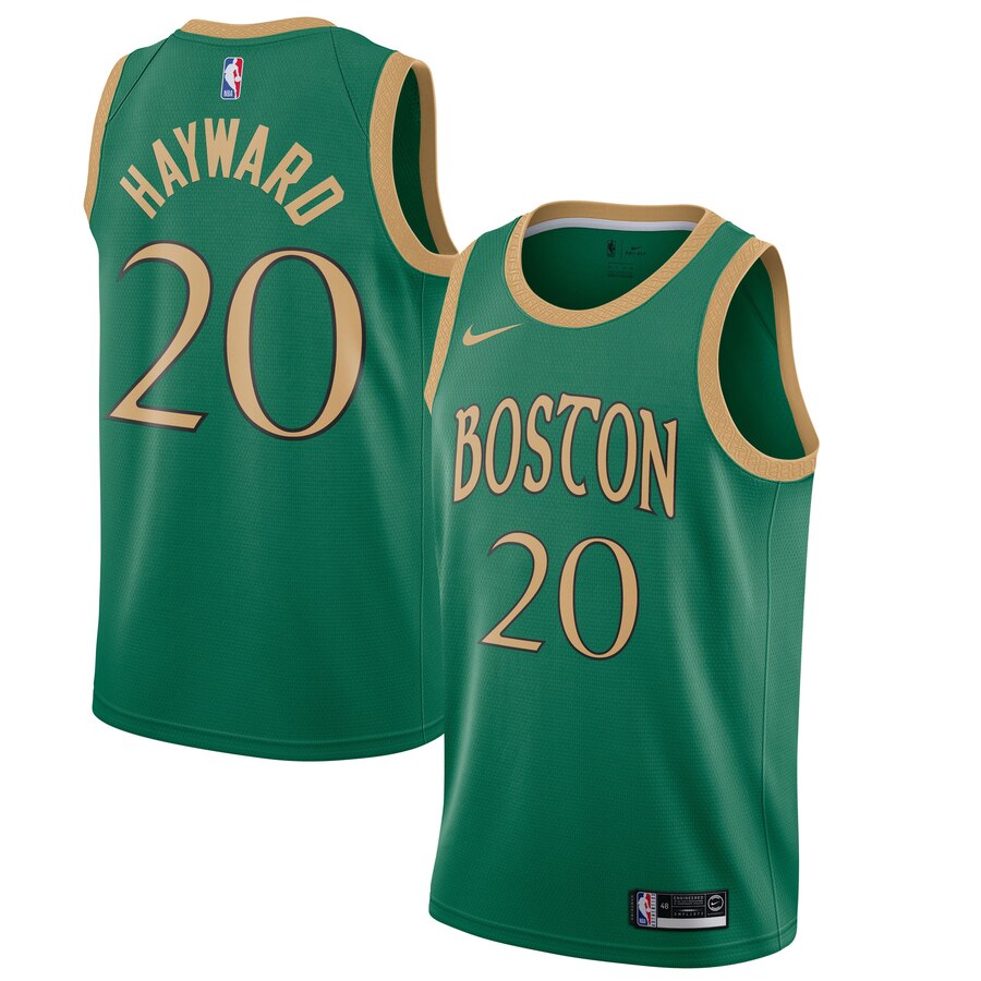 Gordon Hayward Boston Celtics 2019/20 Finished City Edition Swingman Jersey – Kelly Green