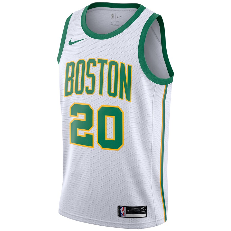 Alternative view of Gordon Hayward Boston Celtics City Edition Swingman Jersey - White