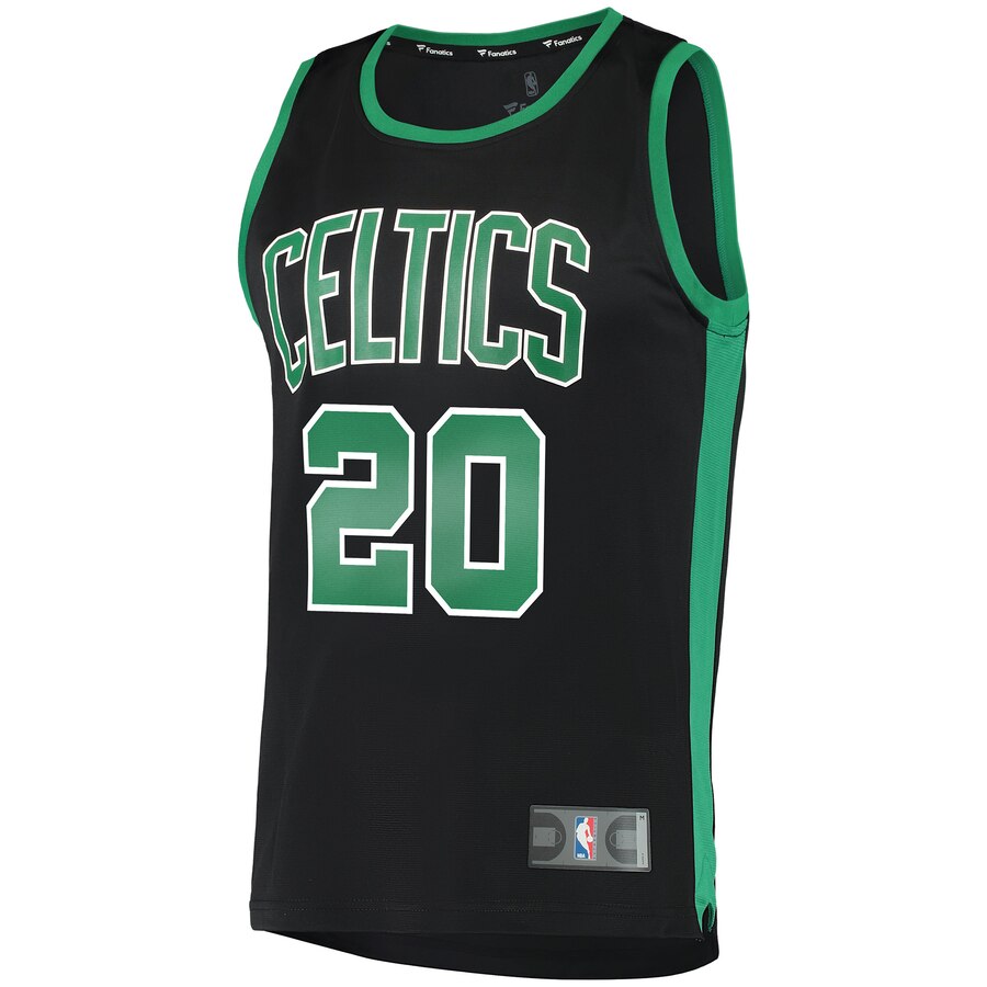 Alternative view of Gordon Hayward Boston Celtics Fanatics Branded Fast Break Replica Jersey Black - Statement Edition
