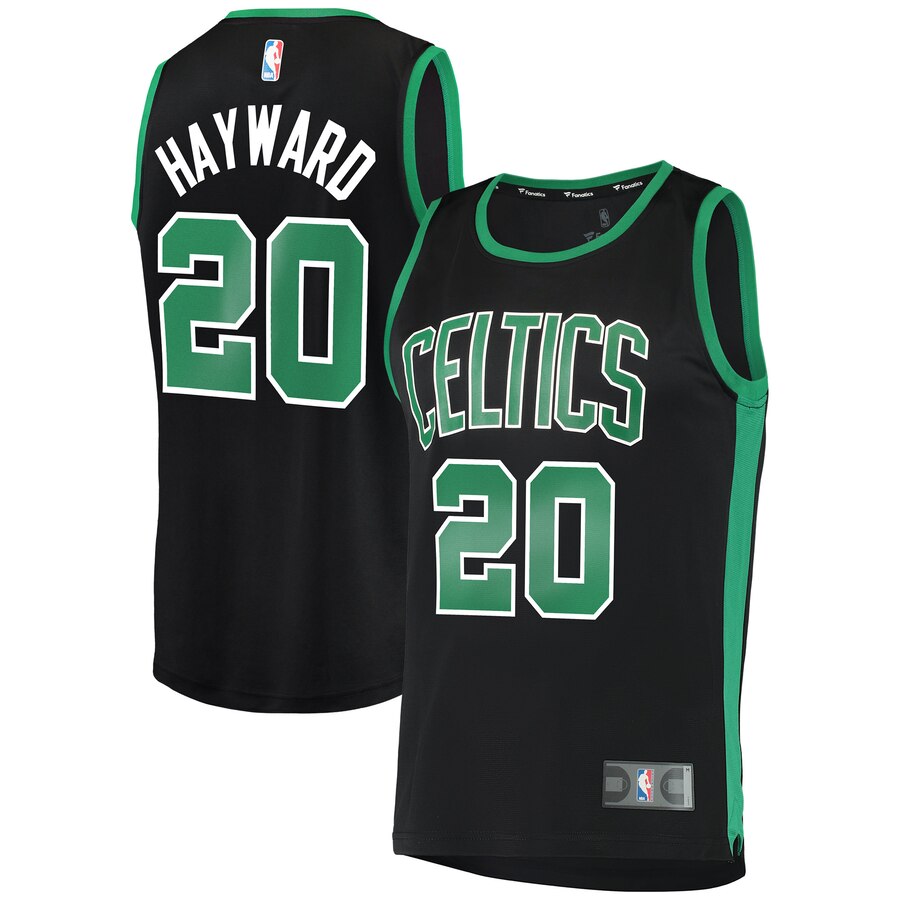 Gordon Hayward Boston Celtics Fanatics Branded Fast Break Replica Jersey Black - Statement Edition
