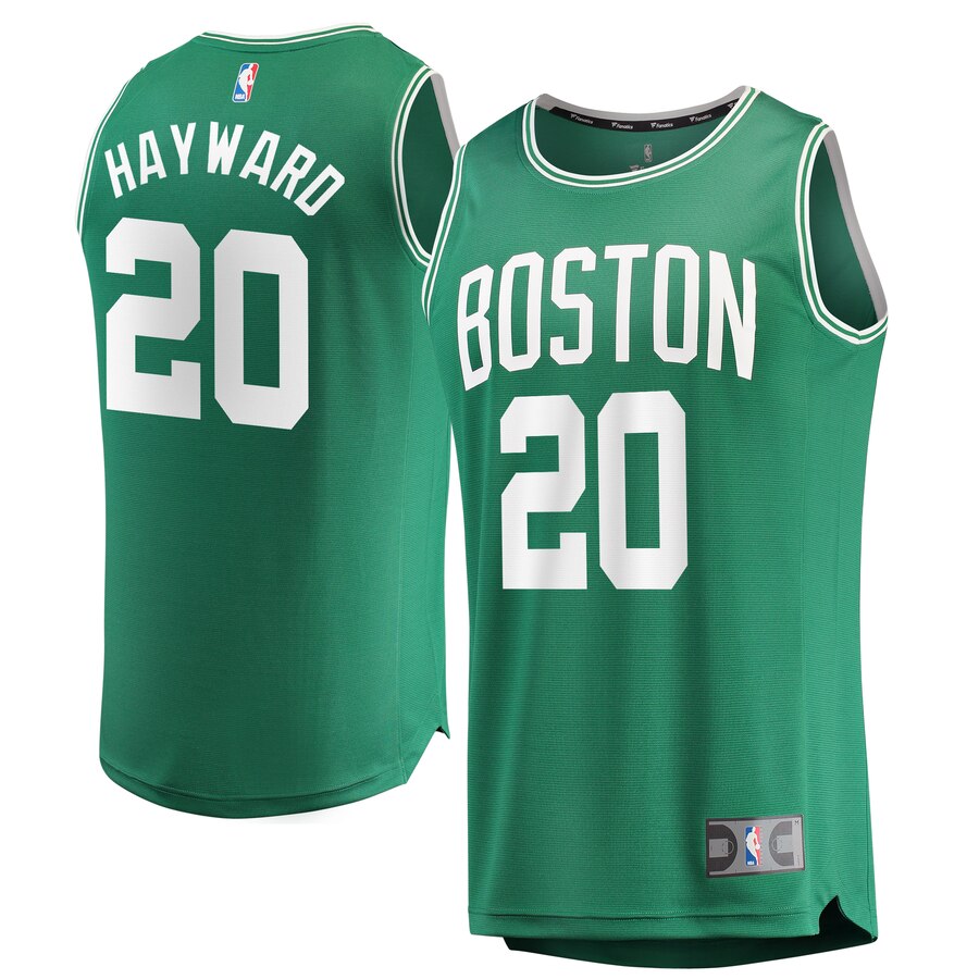 Gordon Hayward Boston Celtics Fanatics Branded Fast Break Replica Jersey Green - Icon Edition