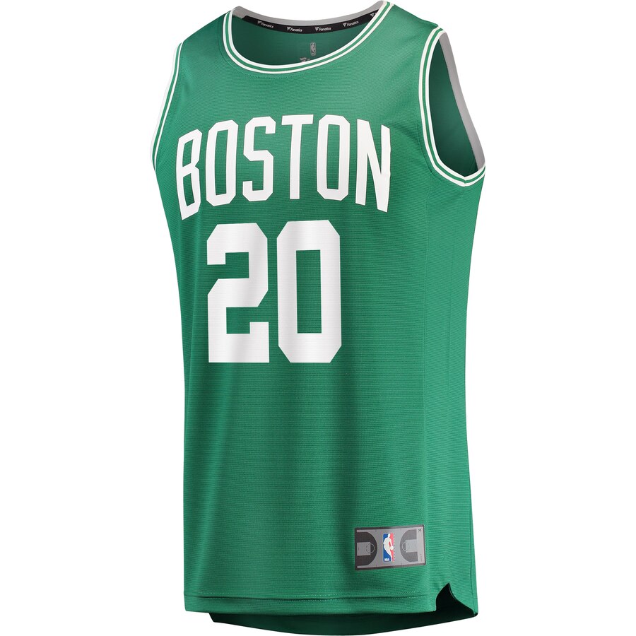 Alternative view of Gordon Hayward Boston Celtics Fanatics Branded Fast Break Replica Jersey Green - Icon Edition