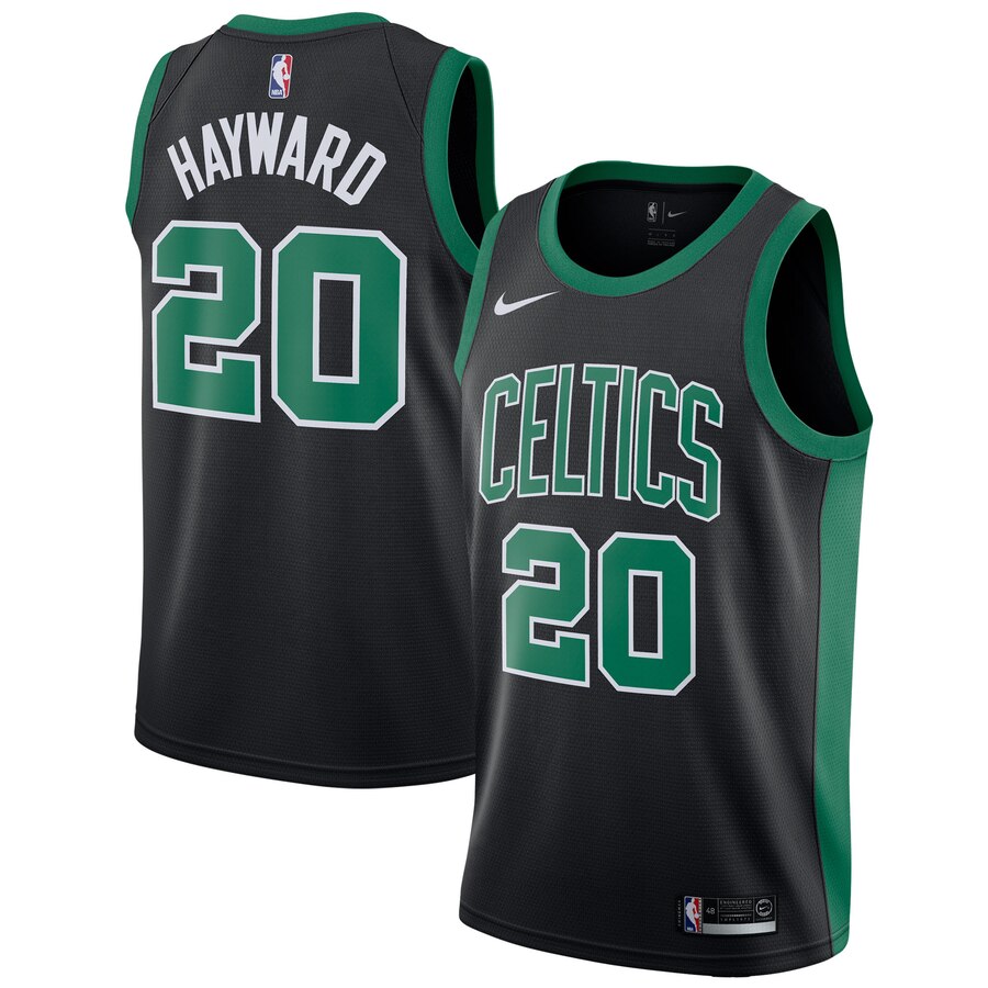 Gordon Hayward Boston Celtics Swingman Jersey - Statement Edition - Black