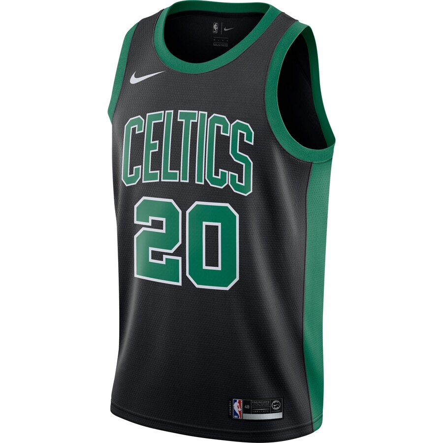 Alternative view of Gordon Hayward Boston Celtics Swingman Jersey - Statement Edition - Black