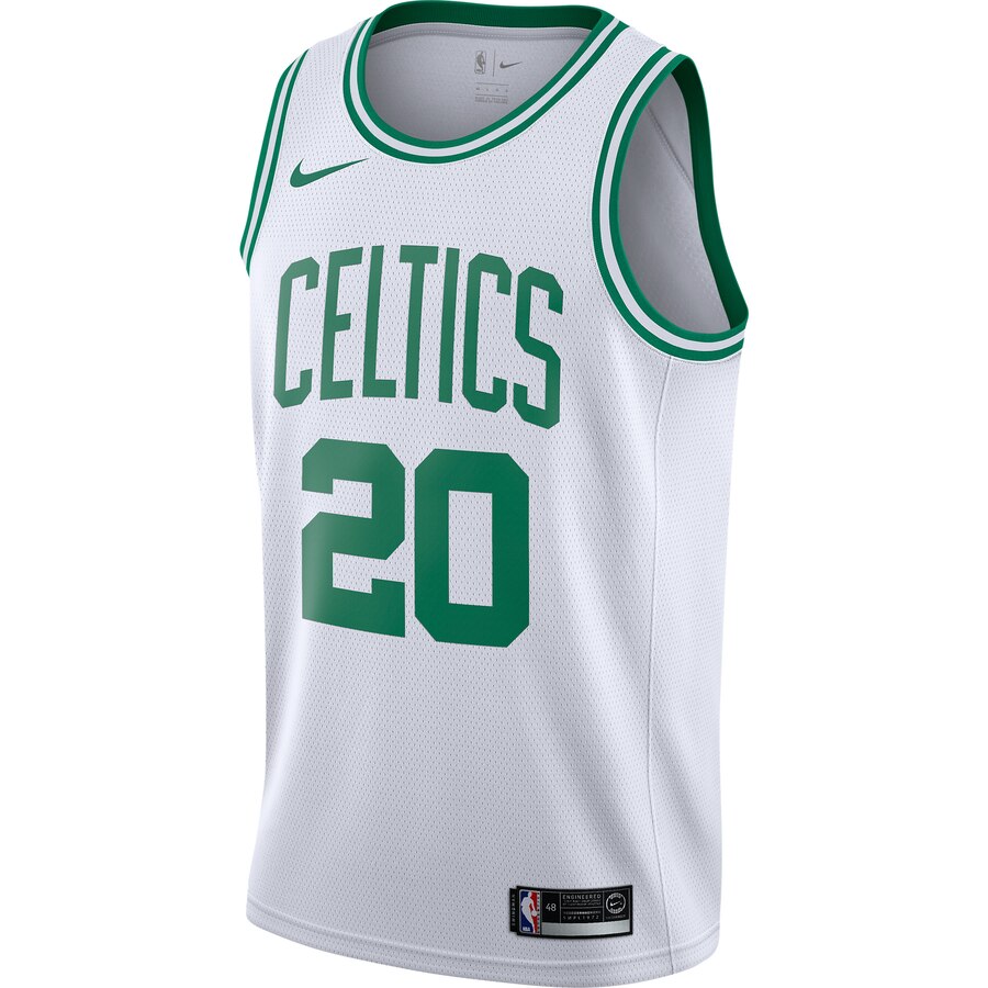 Alternative view of Gordon Hayward Boston Celtics Swingman Jersey White - Icon Edition