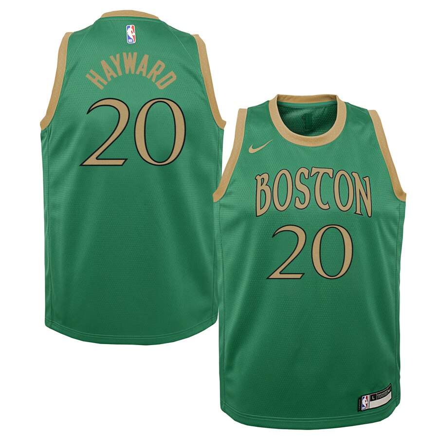 Gordon Hayward Boston Celtics Youth Swingman Jersey Green - City Edition
