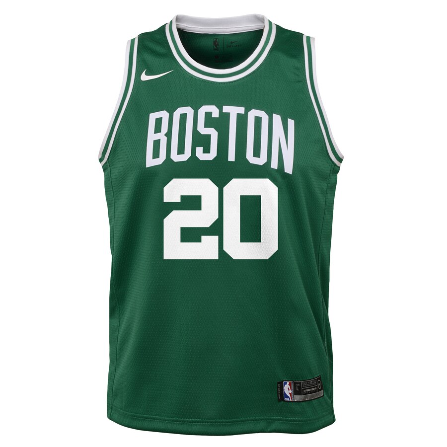 Alternative view of Gordon Hayward Boston Celtics Youth Swingman Jersey Green - Icon Edition