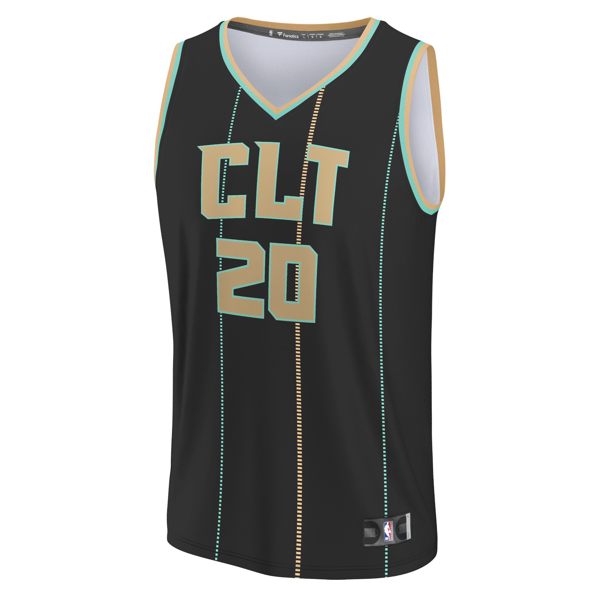 Alternative view of Gordon Hayward Charlotte Hornets Fanatics Youth Fastbreak Jersey - City Edition - Black