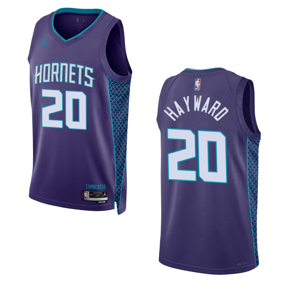 Gordon Hayward Statement Edition Charlotte Hornets 2022-23 Purple Swingman Jersey