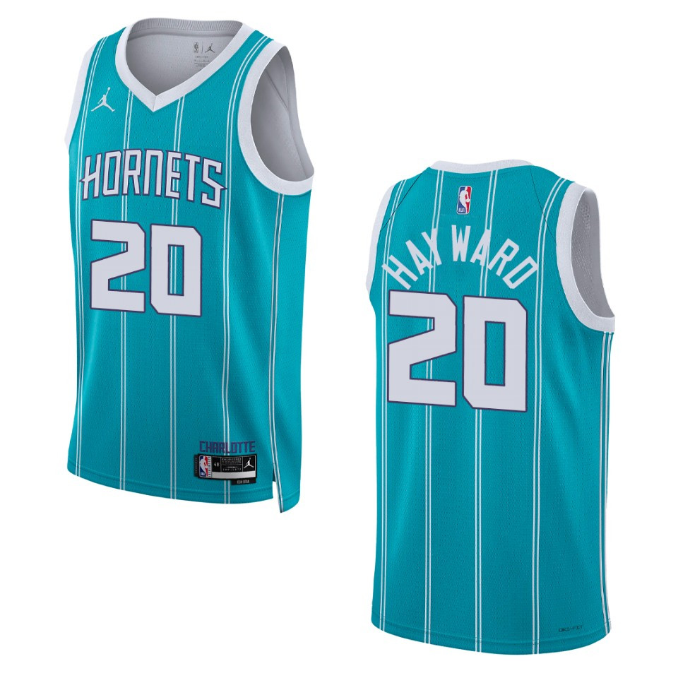 Gordon Hayward Teal Icon Edition 2022-23 Charlotte Hornets Swingman Jersey
