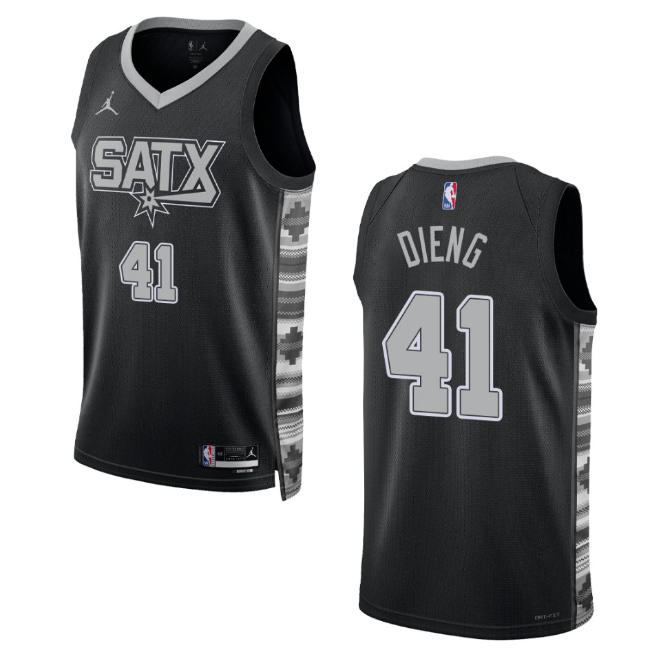 Gorgui Dieng Black Statement Edition 2022-23 San Antonio Spurs Swingman Jersey