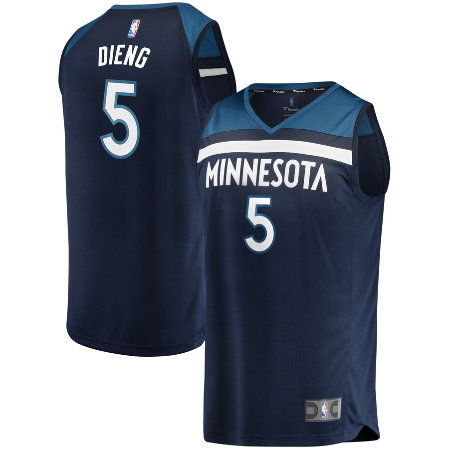 Gorgui Dieng Minnesota Timberwolves Fanatics Branded Fast Break Replica Player Jersey Green - Icon Edition - Navy
