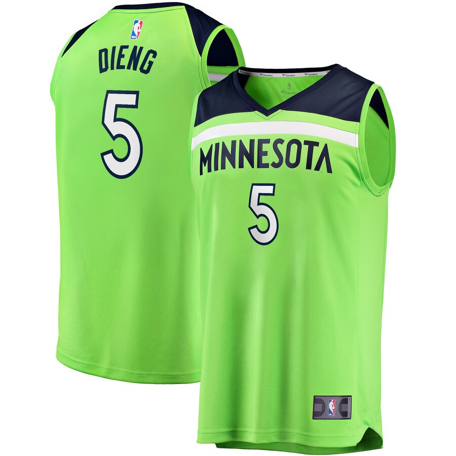 Gorgui Dieng Minnesota Timberwolves Fanatics Branded Fast Break Replica Player Jersey – Statement Edition – Green