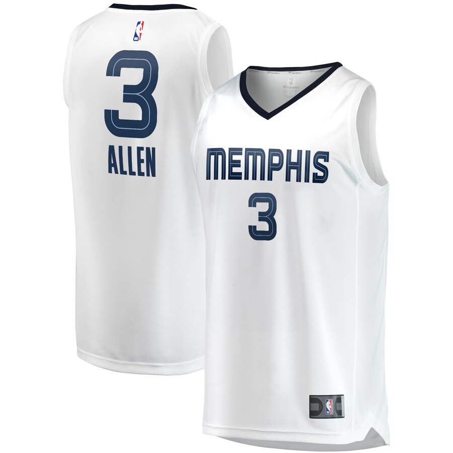 Grayson Allen Memphis Grizzlies Fanatics Branded Fast Break Replica Jersey White - Association Edition