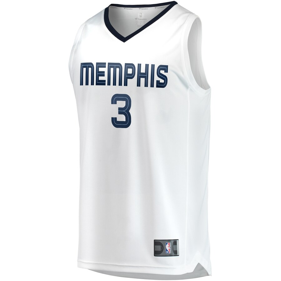 Alternative view of Grayson Allen Memphis Grizzlies Fanatics Branded Fast Break Replica Jersey White - Association Edition