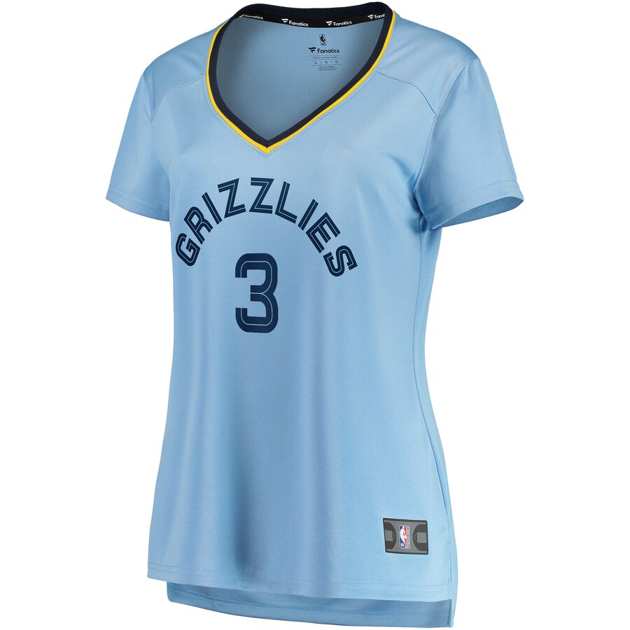 Alternative view of Grayson Allen Memphis Grizzlies Fanatics Branded Women's Fast Break Replica Jersey Light Blue - Statement Edition