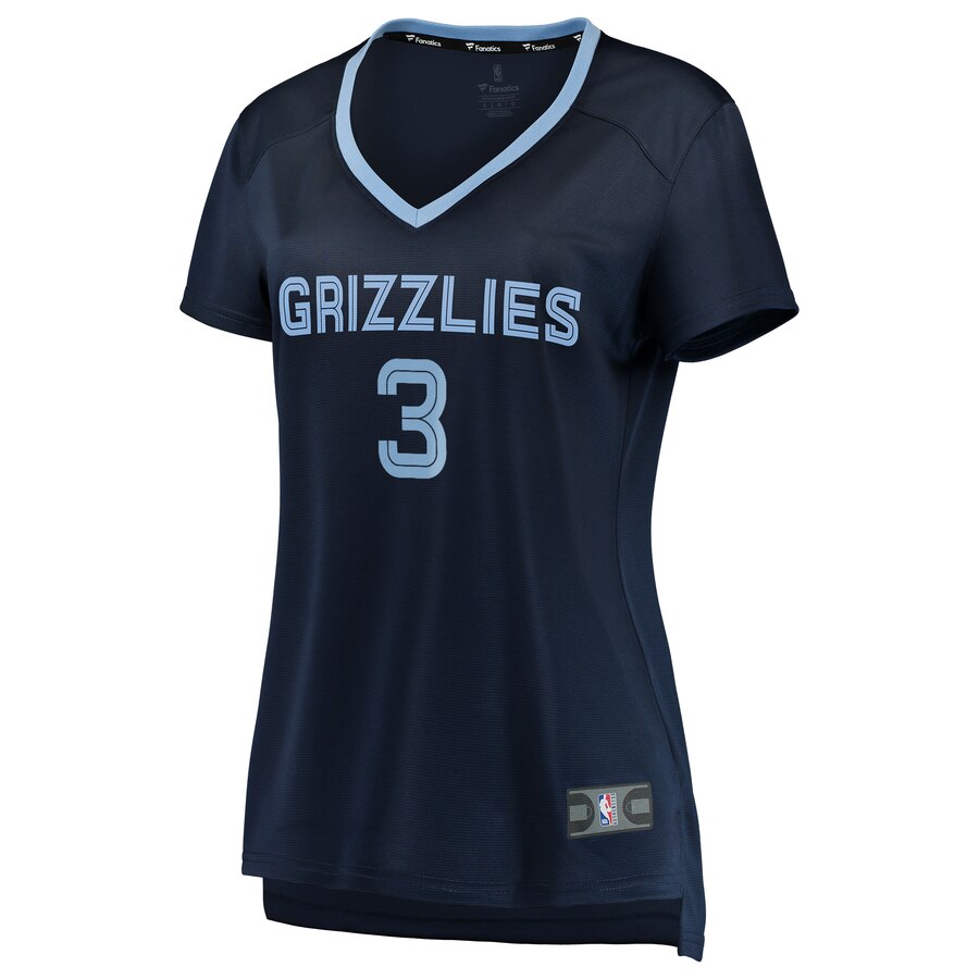 Alternative view of Grayson Allen Memphis Grizzlies Fanatics Branded Women's Fast Break Replica Jersey Navy - Icon Edition