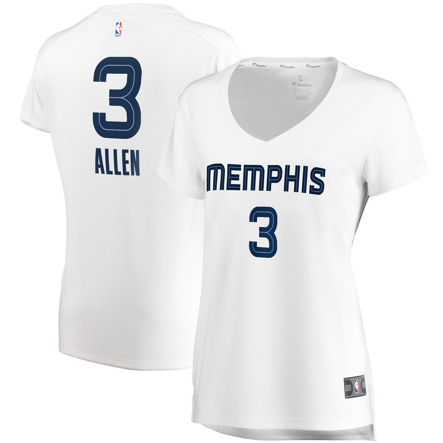 Grayson Allen Memphis Grizzlies Fanatics Branded Women's Fast Break Replica Jersey White - Association Edition