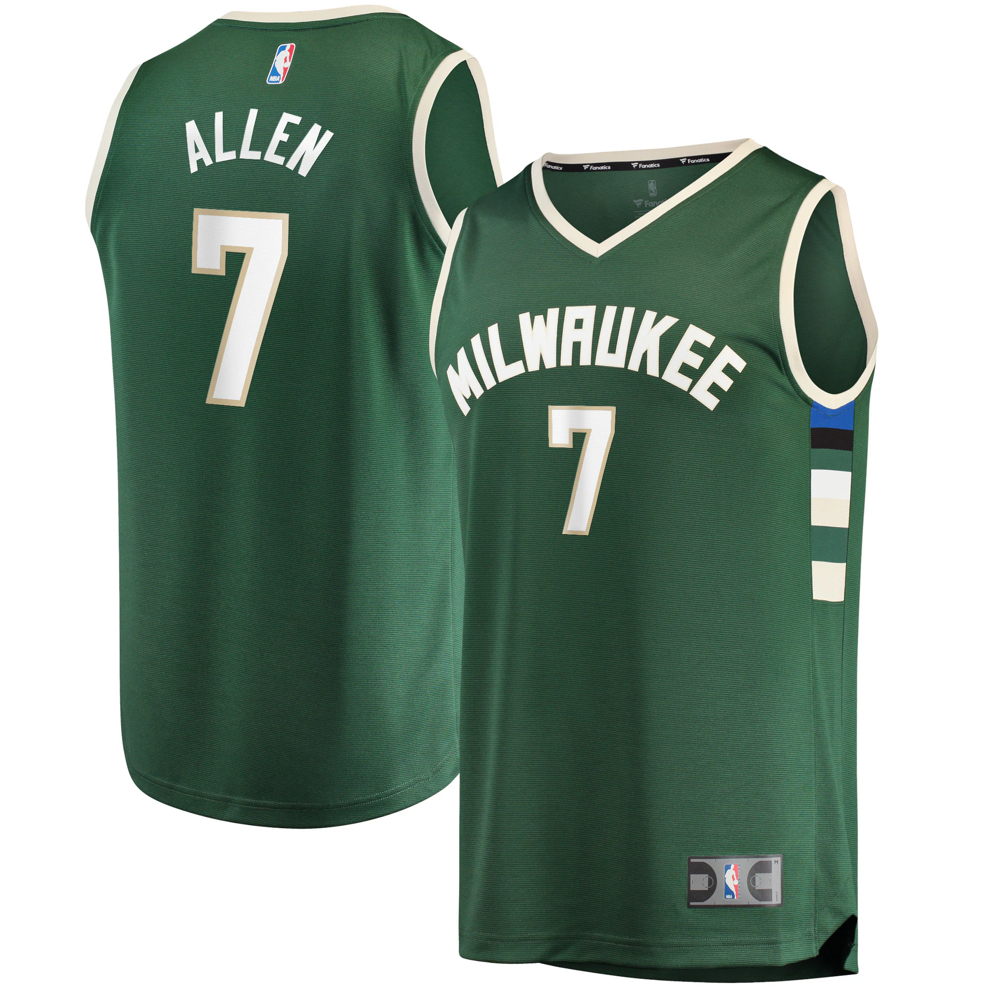 Grayson Allen Milwaukee Bucks Fanatics Branded 2021/22 Fast Break Replica Jersey - Icon Edition - Hunter Green