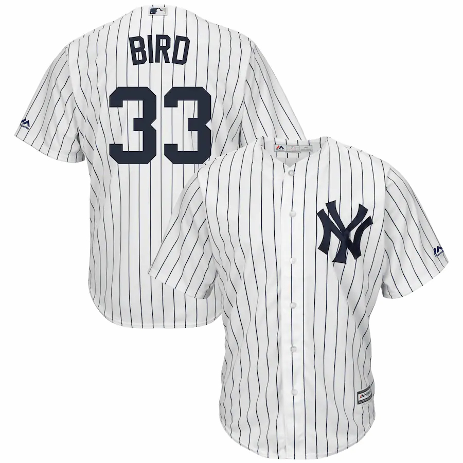 Greg Bird New York Yankees Majestic Official Cool Base Player Jersey – White