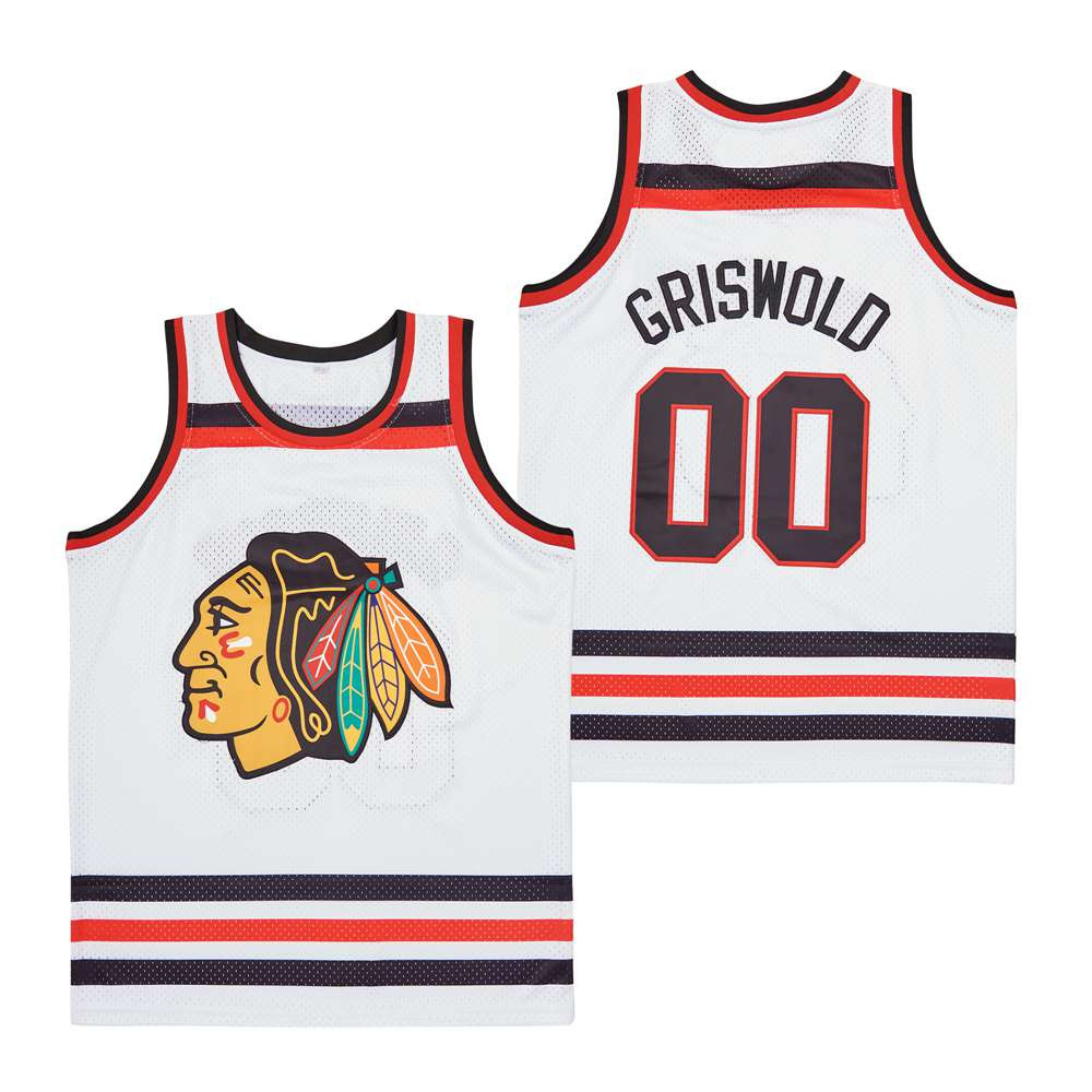 Griswold 00 Chicago Blackhawks Swingman Jersey - White - JS494 